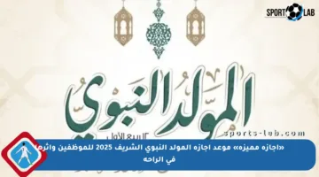 «إجازة مميزة» موعد إجازة المولد النبوي الشريف 2025 للموظفين وأثرها في الراحة